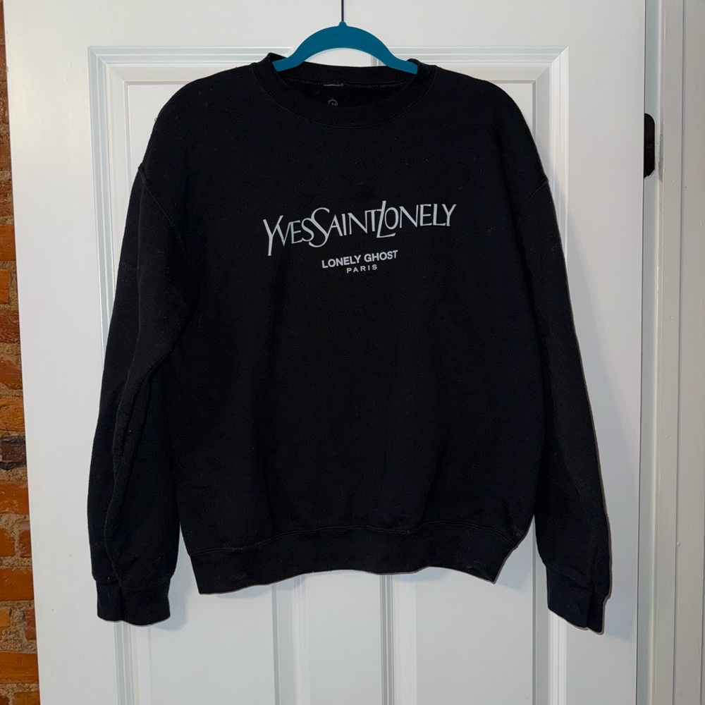 LONELY GHOST Yves Saint Lonely Sweatshirt